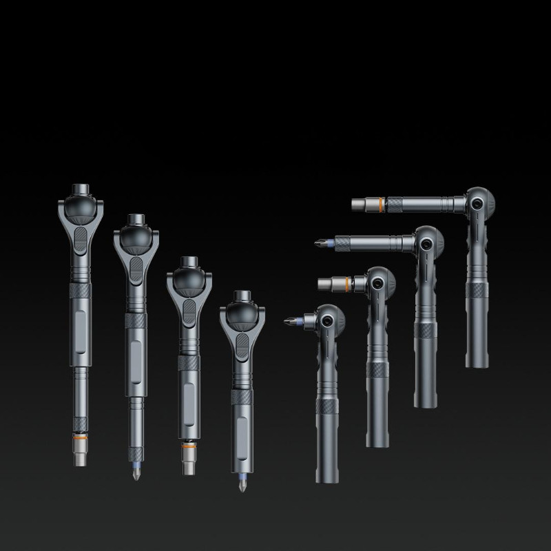 Bộ tuốc nơ vít Ratchet DUKE ATuMan RS2 Cờ lê từ tính Bán tự động Hộp công cụ tay áo đa năng 40 trong 1