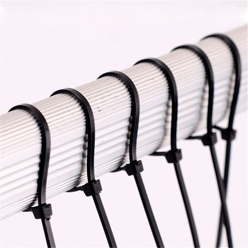 [Trang chủ] Dây buộc cáp Nylon chống gỉ có khóa an toàn, Dây buộc khóa kéo toàn thân 3x100mm & 3x150mm, 100 cái / túi đựng điện tử / Dây quấn cáp