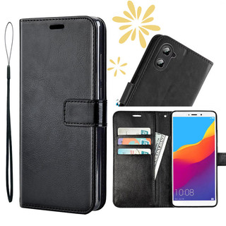 Ốp lưng Vivo y18 Y18t Y03 Y03T V2350 V2333 V2345 Y18i y28s y18e Vỏ Businessleather Túi khóa có thể gập lại có ví dây và vỏ điện thoại