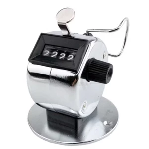 Dụng cụ - máy đếm số lượng cơ học, máy đếm số cầm tay có 4 hàng số, dụng cụ đếm số có chân đế