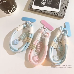Crystal Bling Star Cá Vòng Điện Thoại Dây Buộc Chìa Khóa Ngăn Ngừa Phụ Kiện Điện Thoại