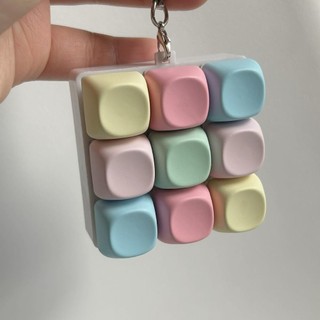 Móc khóa Fidget COZYNEST, Bàn phím ngón tay giảm căng thẳng 4 / 9 phím, Nút chìa khóa thư giãn Vượt qua thời gian Đồ chơi giải nén Keycap dành cho người lớn