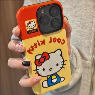 Ốp lưng KTCat 2 trong 1 dễ thương cho Apple 17 / 16 Pro Max iPhone 15 Dual Layer 14 Pro Film 13 / 12 / 11 Pro Max 7 / 8p Xs Max Vỏ bảo vệ chống sốc