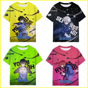 GN Blue Lock Áo Thun Anime Unisex Tee Cosplay Bachira Meguru Isagi Yoichi 3D Áo Sơ Mi Tay Ngắn Hàng Đầu Thường Ngày Plus Kích Thước NG
