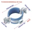 AFTEROF 1 Cái Kẹp Ống Tròn, Ống Lắp Mở Rộng Vít Treo Ống Giá Đỡ, Thép Carbon Cao Su Đai Ốc Vòng PPR / PVC Ống Kẹp Chân Đế