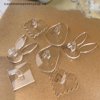 [savemoneyeveryday] Giá đỡ trưng bày móng tay trong suốt, Mẹo tập luyện thực hành, Đế trưng bày móng tay nghệ thuật đế Acrylic [vn]