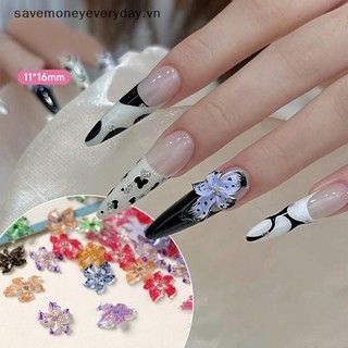 [savemoneyeveryday] 50 Chiếc Đá Trong Suốt Hoa Nhựa 3d Móng Tay Nghệ Thuật Quyến Rũ Hoa Lily Trang Trí Móng Tay Phụ Kiện Trang Sức Tự Làm [vn]