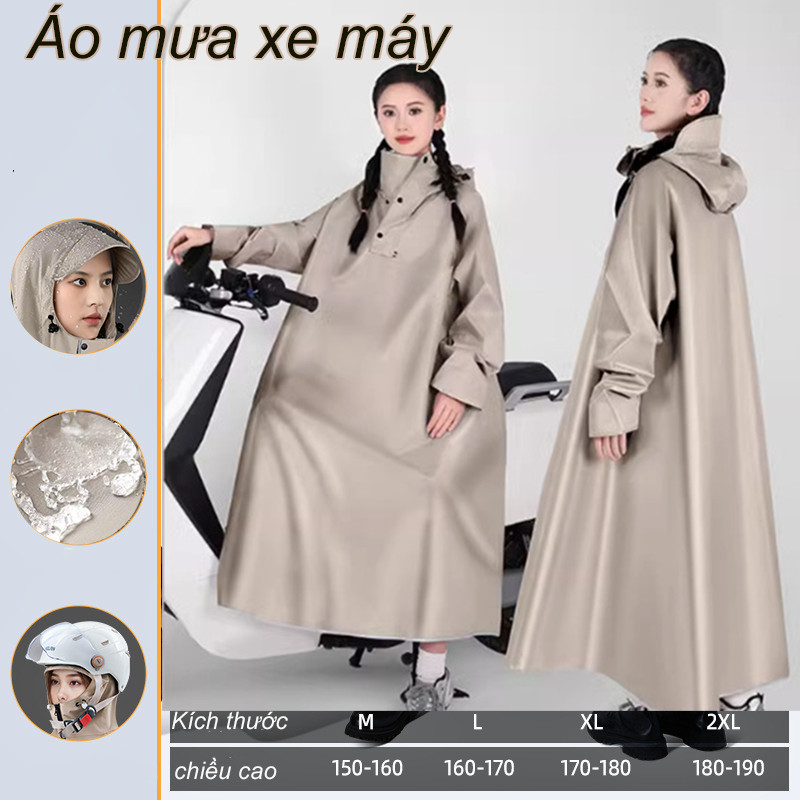 Áo mưa xe máy，Không thấm nước và thoáng khí，Siêu bền nhẹ gọn，Thiết Kế Bít Kín Toàn Thân