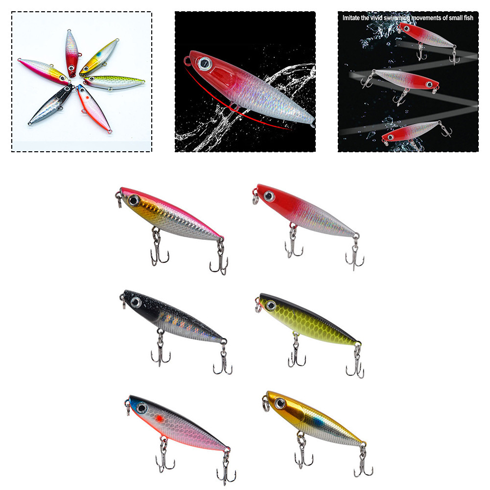 {WELV}Zigzag Dog Lure Corrosion-Resistant Hooks Environmentally Friendly Finish