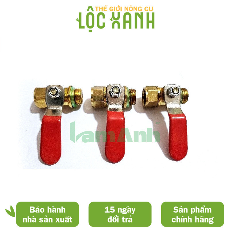 Set 2 van khóa đầu xịt thuốc đồng ren trong - ngoài / ren ngoài ( 1 set ...
