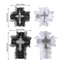 KIN Girl Flat Kẹp Tóc Crosses Balletcore Dành Cho Nữ Cô Gái Bunches Kẹp Tóc Tối Ngọt Balletcore Ảnh Đạo Cụ