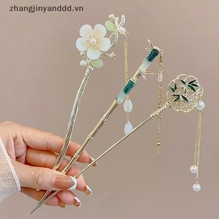 ♥Zb♥ Cổ Điển Trung Quốc Tóc Dính Chân Dành Cho Nữ Ngôi Sao Hoa Tươi Handmade Kẹp Tóc Quyến Rũ Phụ Kiện Trang Sức Đồ Trang Trí Tóc ^ d ^