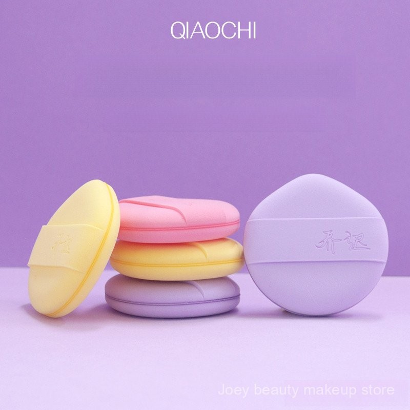 Qiao Chi Fat Pier Cotton Candy Puff Double-Sided Rubycell Cushion Powder Puff Wet and Dry Dual-Use Smear-Proof Makeup Makeup Tools 1UHN