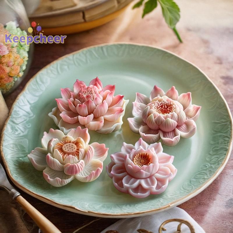 [Keepcheer] Khuôn Silicon Hoa Sen 3D Cho Hoa DIY Fondant Cupcake Chocolate Kẹo Kem Đường Món Tráng Miệng Xà Phòng Thạch Cao Khuôn Nhựa [Mới]