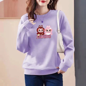 ❈ ❈ ❥ ❈ ❥ ❈ Quần áo mùa đông dành cho nữ áo thun dài tay cỡ lớn hàng đầu nữ cổ tròn quần áo mùa đông mới áo thun quần áo nữ
