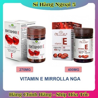 [DATE MỚI] Vitamin E Đỏ Nga Mirrolla 270mg & 400mg Đẹp Da - HÀNG CHÍNH HÃNG NGA