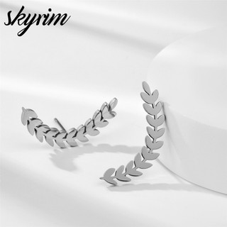 Skyrim Bông Tai Nữ Thiết Kế Wheatear Nhẫn Trang Sức Thời Trang Cho Nữ & Bé Gái
