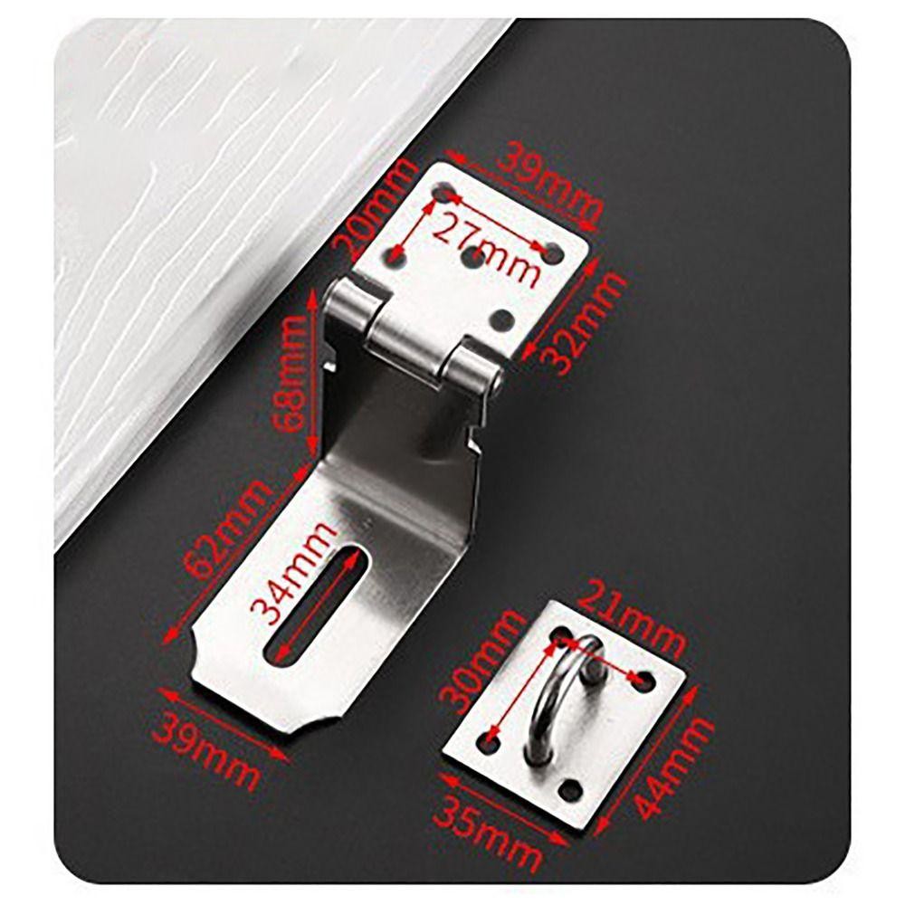 Khóa móc YMIFI, 90° Góc Phải Có Vít Gắn Khóa Cửa, Chốt Cổng Chống Trộm Bằng Thép Không Gỉ Đa Năng Cho Ngăn Kéo Văn Phòng Tại Nhà