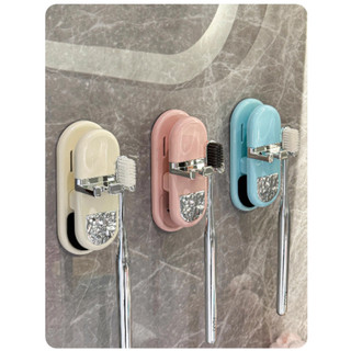 Giá Treo Cốc Đánh Răng Hình Vịt Dán Tường, Giá Bàn Chải, Kem Đánh Răng 3 Trong 1 Cute