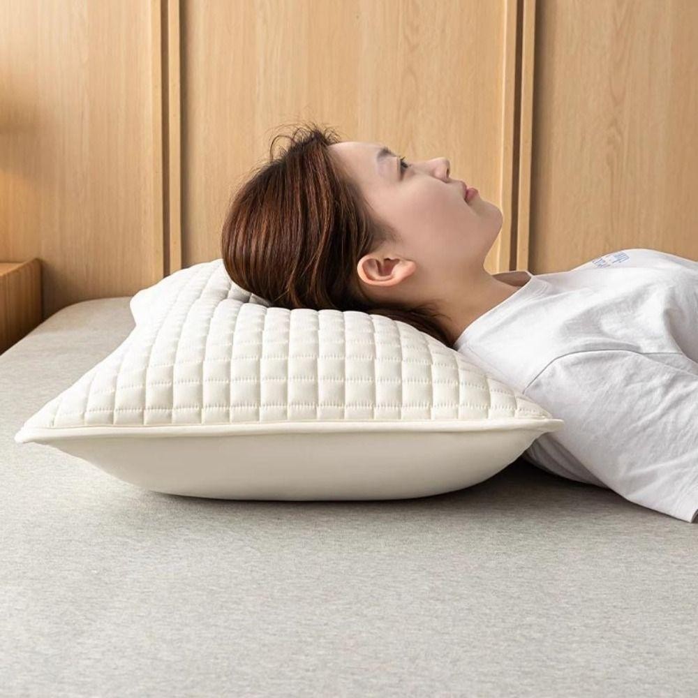 Tấm bảo vệ gối SUNKISSD, Vỏ gối lớp cách ly dầu đầu, Vỏ gối chống thấm nước bằng vải Cotton thoải mái cho hộ gia đình