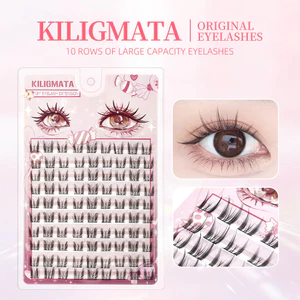 Hộp lông mi giả 10 hàng KILIGMATA với 10-13mm Truyện tranh tự nhiên Lông mi giả Dung lượng lớn Dễ sử dụng Chất lượng cao Tái sử dụng