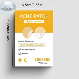 Chenlongshang 720 Cái / bộ Chăm Sóc Da Mặt Mụn Miếng Dán 2 Kích Cỡ Vô Hình Chữa Bệnh Thấm Hút Điểm Miếng Dán Bao Da Cho Nam Nữ EN