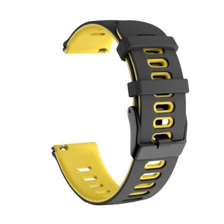 Dây đeo silicon hai màu 22mm cho Amazfit GTR 4 3 2 COROS PACE 3 2 Dây đeo đồng hồ Vòng đeo tay phát hành nhanh cho dây đeo cổ tay Amazfit GTR 47mm Correa