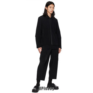 Quần yếm xếp li Miyake Quần rộng ống rộng dành cho nam