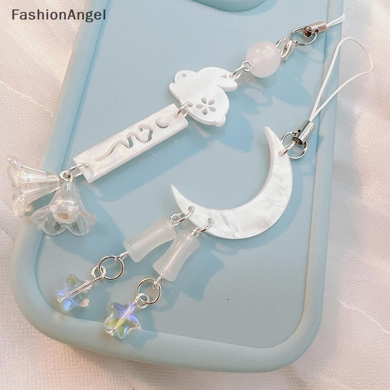 FashionAngel Sáng Tạo Mặt Trăng Đính Hạt Dây Điện Thoại Phong Cách Trung Hoa Điện Thoại Di Động Quyến Rũ Cho Bé Gái Dây Xích Điện Thoại Di Động Móc Khóa VN