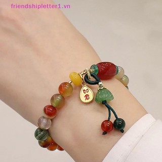 {Fh Fashion} Vòng tay sen dân tộc bằng đá tự nhiên phong cách Trung Quốc mới Thiết kế thời trang quốc gia Vòng tay mới Quà tặng mùa thu đông dành cho nữ.