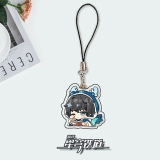 Dr Tỷ Lệ Aventurine Anime Móc Khóa Honkai Star Rail Nam Móc Chìa Khóa Cho Nữ Thời Trang Sáng Tạo Hình Acrylic Móc K