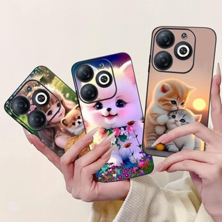 Infinix Smart 8 8HD 8Pro 8Plus Ốp điện thoại hình rồng hổ phong cách mát mẻ Smart8 8 Pro Plus Silicone mềm TPU Ốp lưng Coque