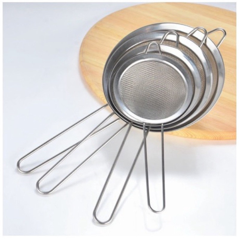 Vợt lọc trà, rây lọc trái cây, lọc bột, lọc thức ăn bằng inox, vợt rây size 20