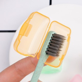 Mũ đầu bàn chải đánh răng di động màu sắc ngẫu nhiên - Hộp đựng đầu bàn chải đánh răng du lịch - Mũ chống bụi Phụ kiện phòng tắm gia đình