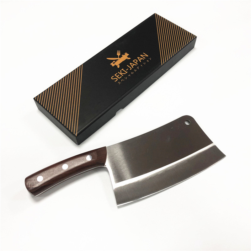 Dao Chặt Xương Seki Japan Làm Bằng Inox Sắc Sạch Sẽ Bền Bỉ | Dao Chặt Gà Vịt Băm Thịt An Toàn Sử Dụng