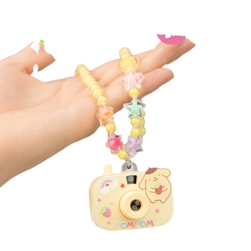 HK1 Sanrio Hoạt Hình Mini Máy Chiếu Camera Vòng Cổ Quà Tặng Cho Bé Gái Kuromi Giai Điệu Cinnamoroll Purin Kitty KH1