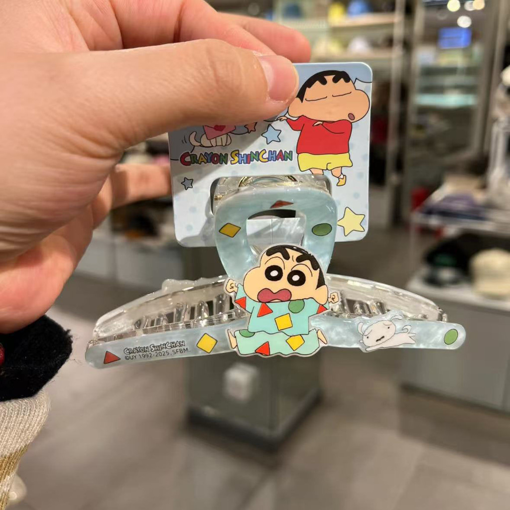 YT2 Crayon Shin-chan Kẹp Trung Bình Thời Trang Sáng Tạo Hoạt Hình Phụ Kiện Tóc Cá Mập Kẹp Tóc Học Sinh TY2