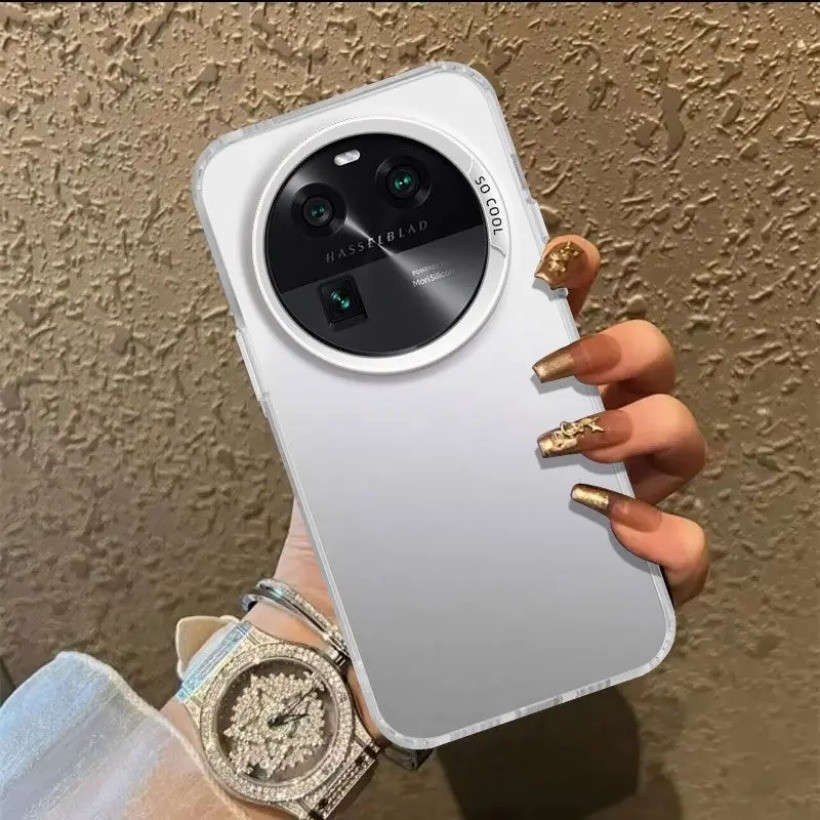 Dành Cho OPPO Find X6 Ốp Lưng OPPO Find X6 Ốp Lưng Điện Thoại Laser Kim Loại Màu Cực Quang Chống Sốc Ốp Lưng