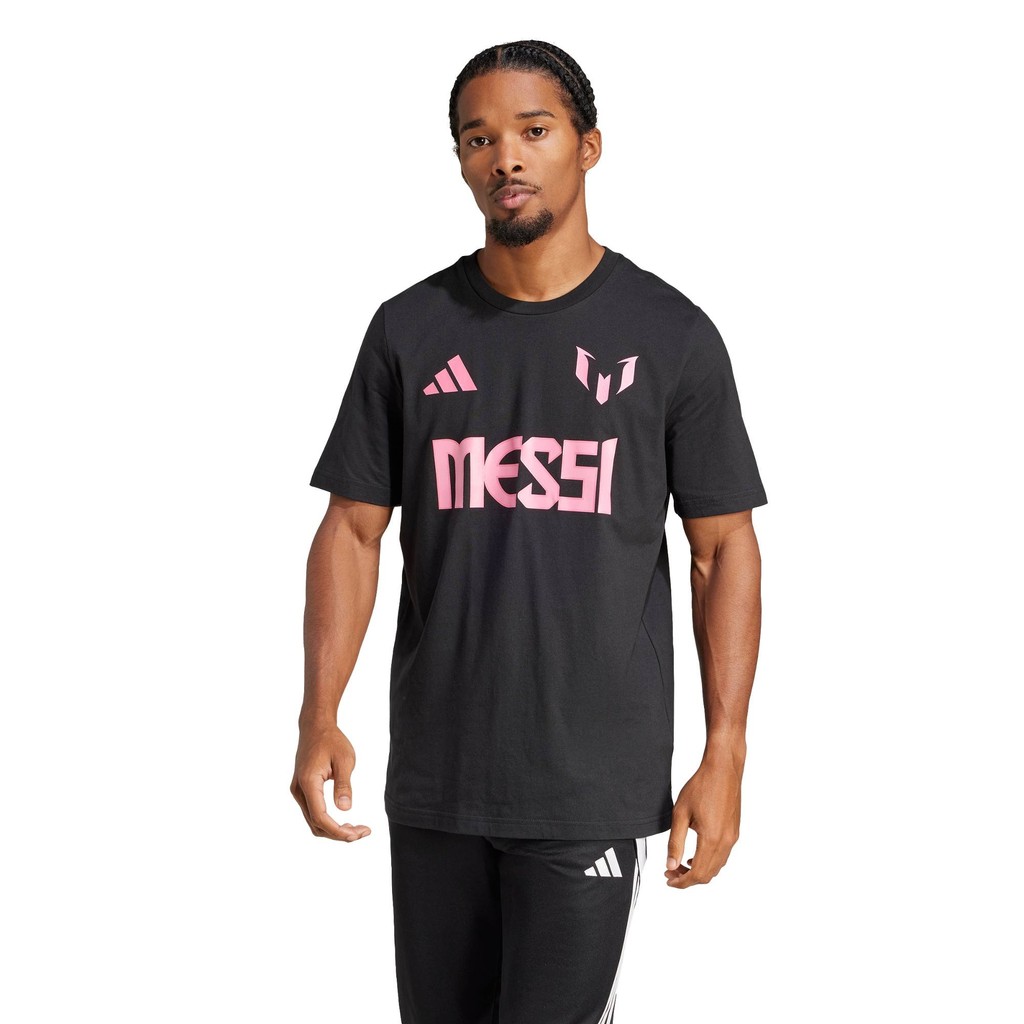 adidas Football Messi Name and Number Graphic Tee Men Black JM3551 | BigBuy360 - bigbuy360.vn