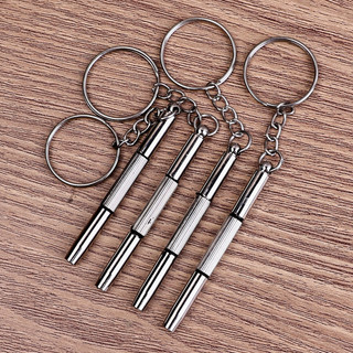 Bộ sửa chữa tuốc nơ vít Mini 3 trong 1 / Móc khóa đồng hồ Móc khóa Công cụ sửa chữa Phụ kiện