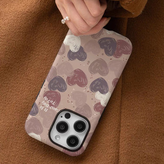 Ốp điện thoại 2 trong 1 đầy màu sắc Love tương thích với iPhone 15 Pro Max, Apple 16 14 Plus 11 / 12 / 13 Pro Max, vỏ bảo vệ chống sốc mới