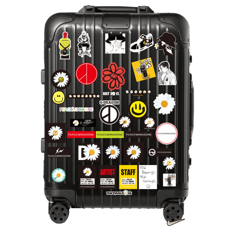 SQ3 40 Cái / bộ BIGBANG G-DRAGON Dán Hoạt Hình Hoa Cúc Graffiti Hành Lý Đàn Guitar Chống Thấm Nước Trang Trí QS3