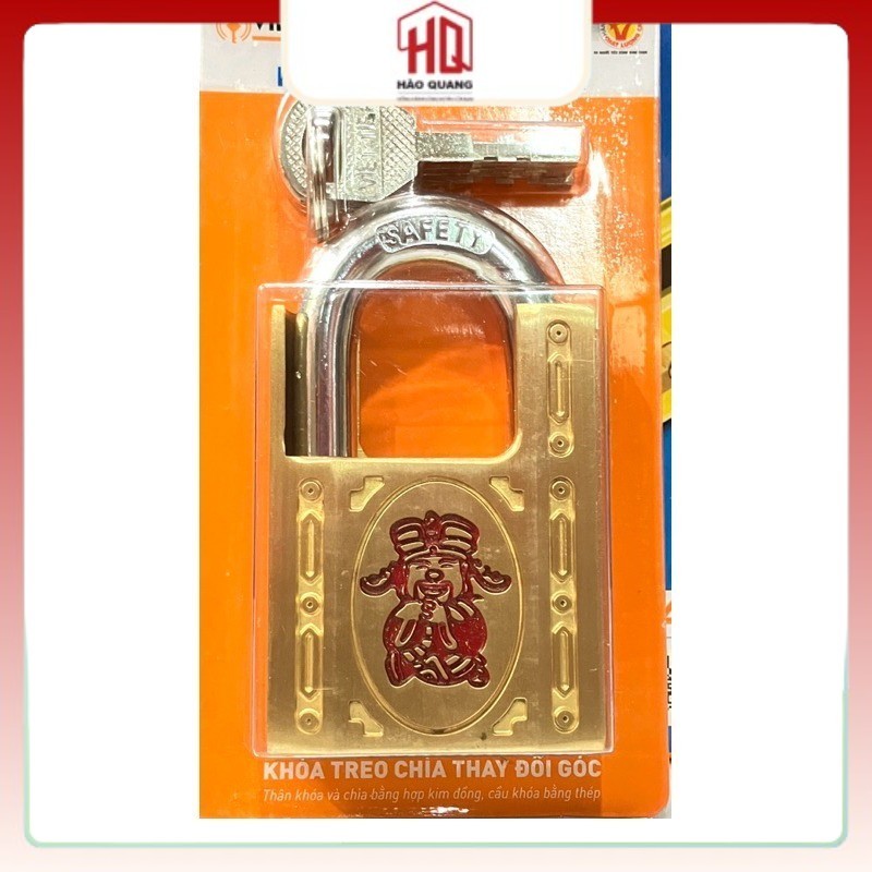 Khoá treo Đồng Thần Tài Việt Tiệp 01622/05204 - Chống cắt