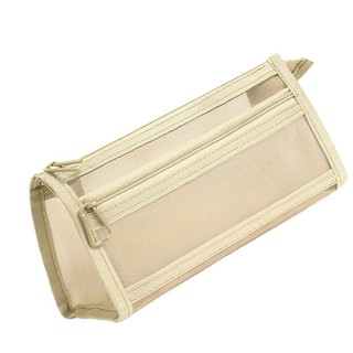 Charmantcc1 Túi đựng bút lưới Túi đựng bút chì trong suốt Hộp đựng bút chì lưới hai lớp