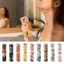 Chai Nước Hoa TOPTOOLCX, Chai Xịt Da PU Trống, Hộp Đựng Mỹ Phẩm Di Động Có Thể Đổ Lại Hoa 10ml Du Lịch