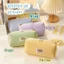 Đơn giản vải nhung hoạt hình nhỏ Hộp đựng bút chì bánh mì Macaron Niche Túi văn phòng phẩm sinh viên có giá trị cao có lớp xen kẽ