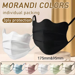 50 Cái ★ [Bộ độc lập] Mặt nạ bướm bảo vệ mắt hình sóng 3PLY Vẻ đẹp cao nam nữ 2024 Morandi Color INS Thời trang nổ