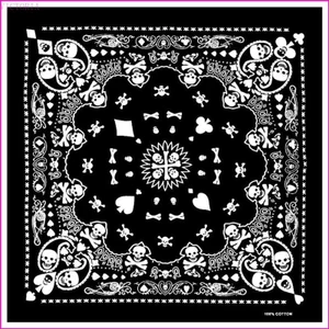 Vic Bandana Kerchief Unisex Hip Hop Skull Hair Band Khăn quàng cổ thể thao quấn cổ tay cho đầu Khăn quàng cổ vuông Khăn tay