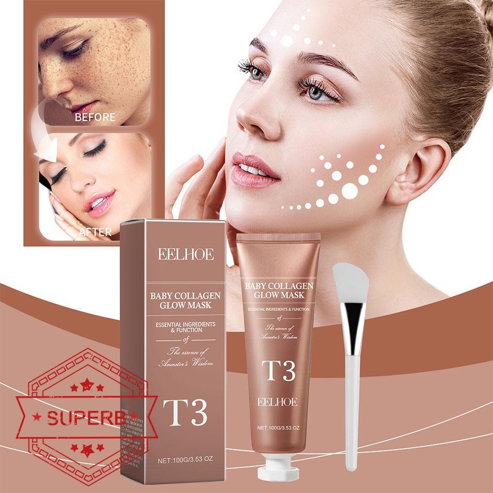 Mặt nạ Collagen T3 T3 Collagen Glow Mask Collagen Peel Mask Hàn Quốc ...
