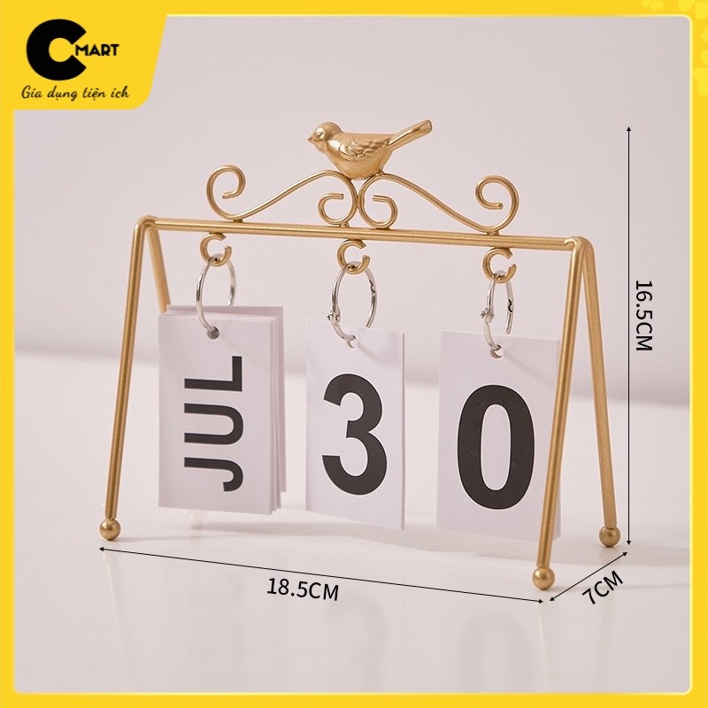 𝐂𝐌𝐀𝐑𝐓.𝐆𝐢𝐚 𝐝𝐮̣𝐧𝐠 Lịch Để Bàn Gỗ Lịch Lật Decor Trang Trí Bằng Gỗ Tự Nhiên MS5 [CMART GIA DỤNG TIỆN ÍCH] | BigBuy360 - bigbuy360.vn